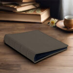 album do wklejania zdjęć, klasyczny | skóra galanteryjna | brązowy ziemisty