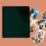 album do wklejania zdjęć, klasyczny | aksamit | butelkowa zieleń