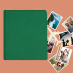 album do wklejania zdjęć, klasyczny | skóra galanteryjna | szmaragdowa zieleń