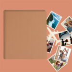 album do wklejania zdjęć, klasyczny | skóra galanteryjna | subtelny jasnobrązowy