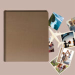 album do wklejania zdjęć, klasyczny | aksamit | cappuccino