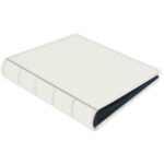 album do wklejania zdjęć, klasyczny | skóra galanteryjna | Śmietankowa biel