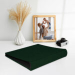 album do wklejania zdjęć, klasyczny | płótno | ciemnozielony