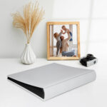 album do wklejania zdjęć, klasyczny | płótno |  biały