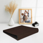 album do wklejania zdjęć, klasyczny | okładzina | czekoladowy welwet