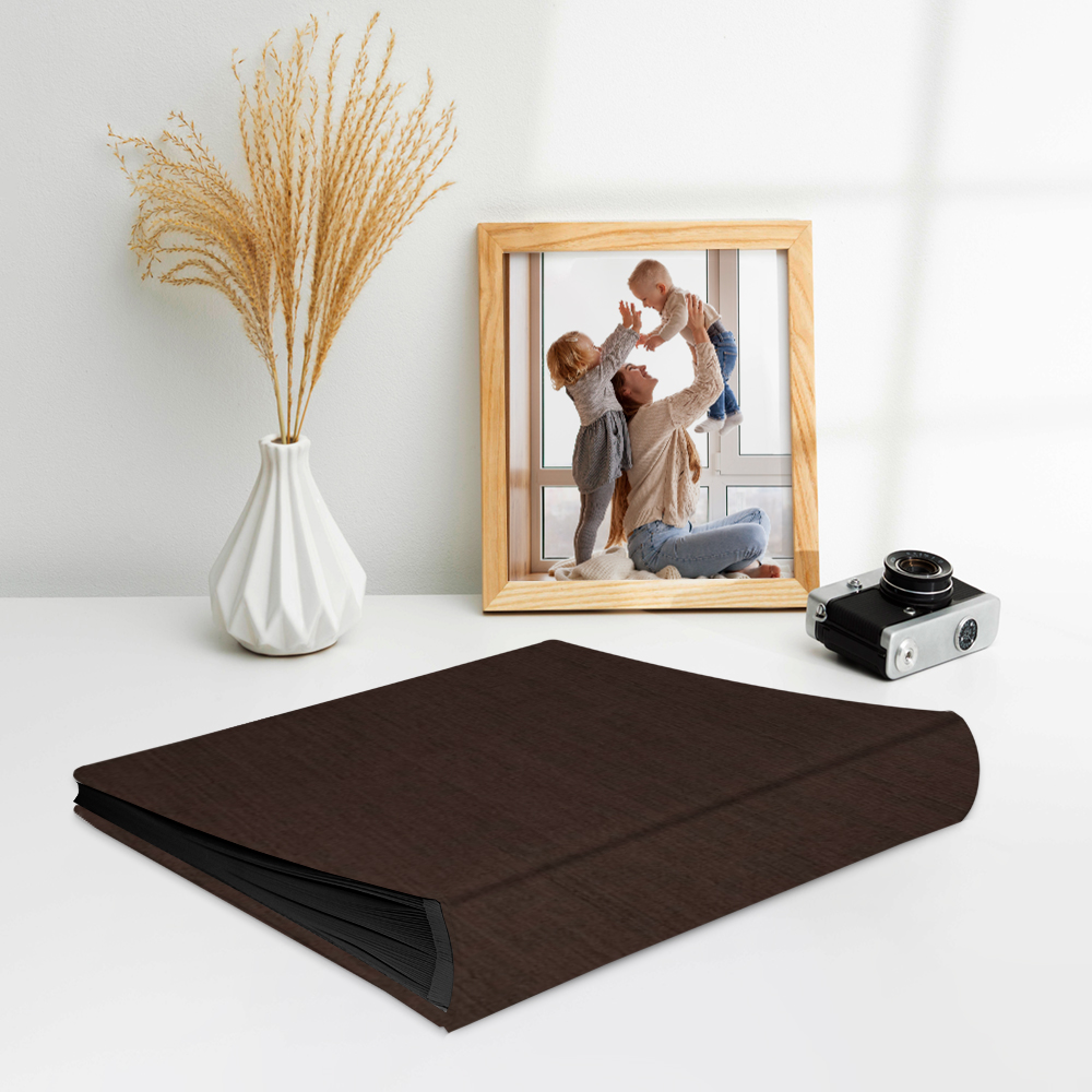 album do wklejania zdjęć, klasyczny | okładzina | czekoladowy welwet