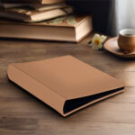 album do wklejania zdjęć, klasyczny | skóra galanteryjna | subtelny jasnobrązowy