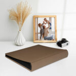 album do wklejania zdjęć, klasyczny | aksamit | cappuccino