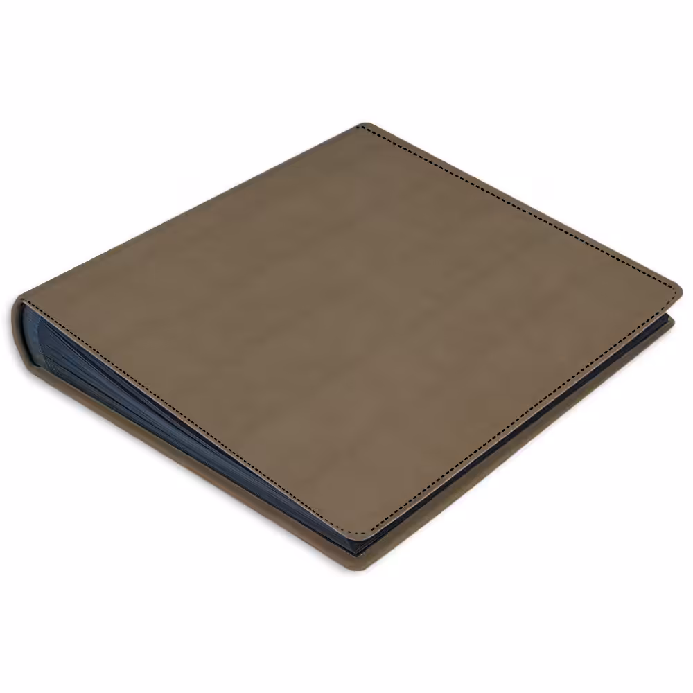 album do wklejania zdjęć, klasyczny | skóra galanteryjna | matowy brąz