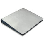 album do wklejania zdjęć, klasyczny | skóra galanteryjna | srebrny połysk