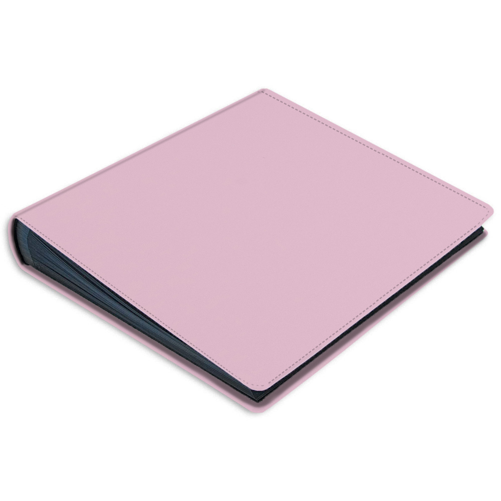 album do wklejania zdjęć, klasyczny | skóra galanteryjna | pastelowy róż