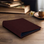 album do wklejania zdjęć, klasyczny | płótno | bordowo-brązowy