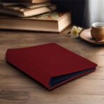 album do wklejania zdjęć, klasyczny | płótno | czerwień retro