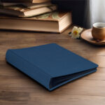 album do wklejania zdjęć, klasyczny | płótno | niebieski chabrowy