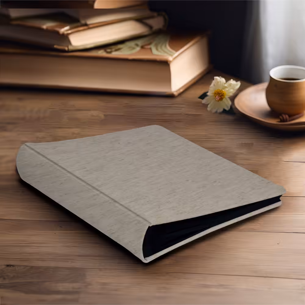 album do wklejania zdjęć, klasyczny | płótno | len beżowy