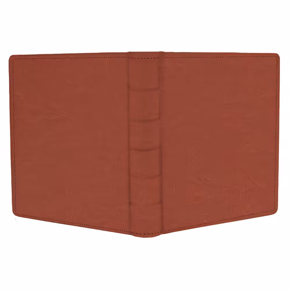 album do wklejania zdjęć, klasyczny | skóra galanteryjna | rudy brąz