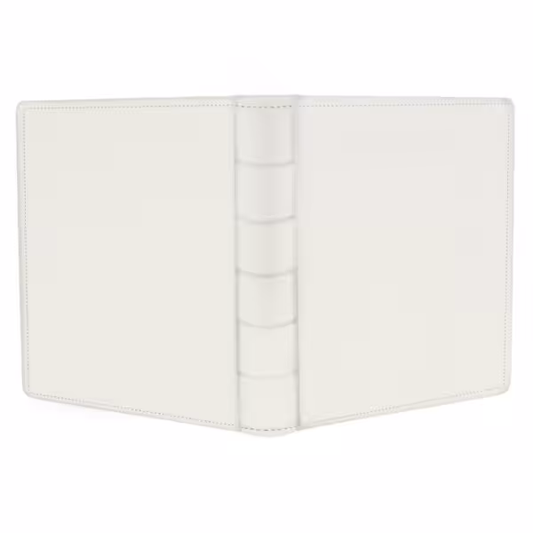 album do wklejania zdjęć, klasyczny | skóra galanteryjna | Śmietankowa biel