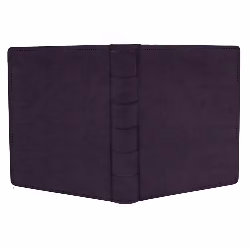 album do wklejania zdjęć, klasyczny | skóra galanteryjna | śliwkowy