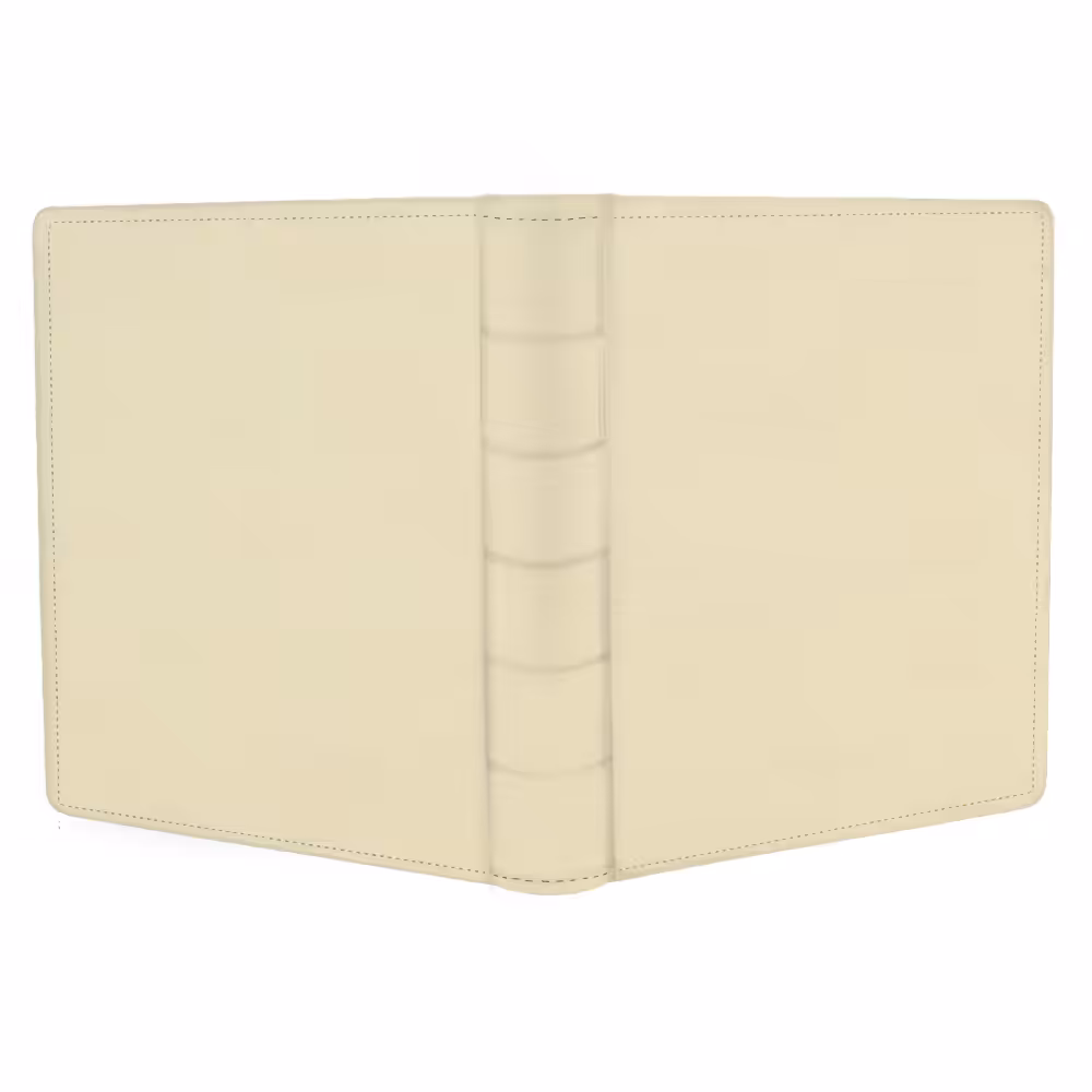 album do wklejania zdjęć, klasyczny | skóra galanteryjna | pastelowy żółty