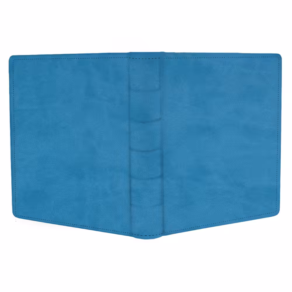 album do wklejania zdjęć, klasyczny | skóra galanteryjna | jasny niebieski