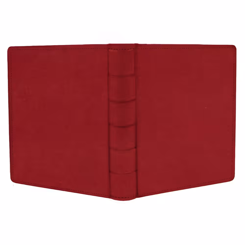 album do wklejania zdjęć, klasyczny | skóra galanteryjna | czerwień