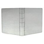 album do wklejania zdjęć, klasyczny | skóra galanteryjna | srebrny połysk