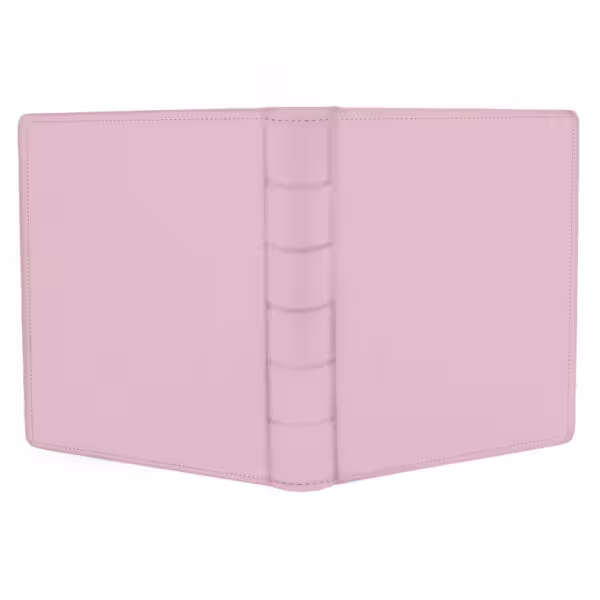 album do wklejania zdjęć, klasyczny | skóra galanteryjna | pastelowy róż