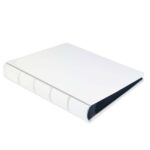 album na zdjęcia wsuwane | skóra galanteryjna | perłowa biel