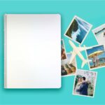album na zdjęcia wsuwane | skóra galanteryjna | perłowa biel