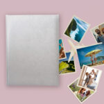 album na zdjęcia wsuwane | okładzina | biała, kość słoniowa