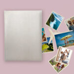 album na zdjęcia wsuwane | okładzina | kremowa z tłoczeniem