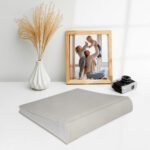 album na zdjęcia wsuwane | okładzina | kremowa z tłoczeniem