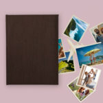 album na zdjęcia wsuwane | okładzina | ciemny brąz