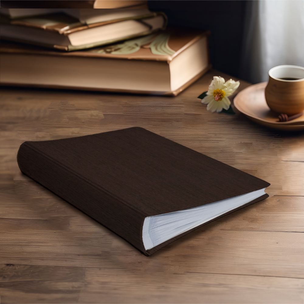 album na zdjęcia wsuwane | okładzina | ciemny brąz