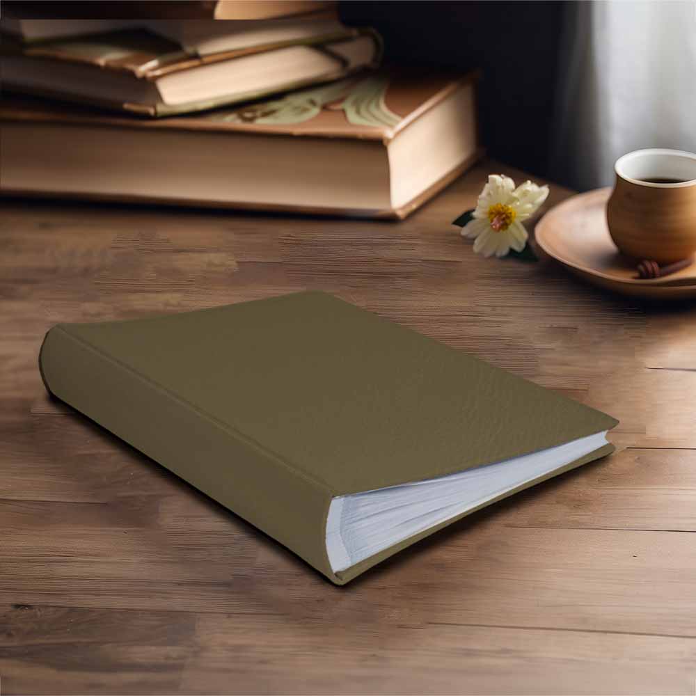 album na zdjęcia wsuwane | skóra galanteryjna | ciemny beż