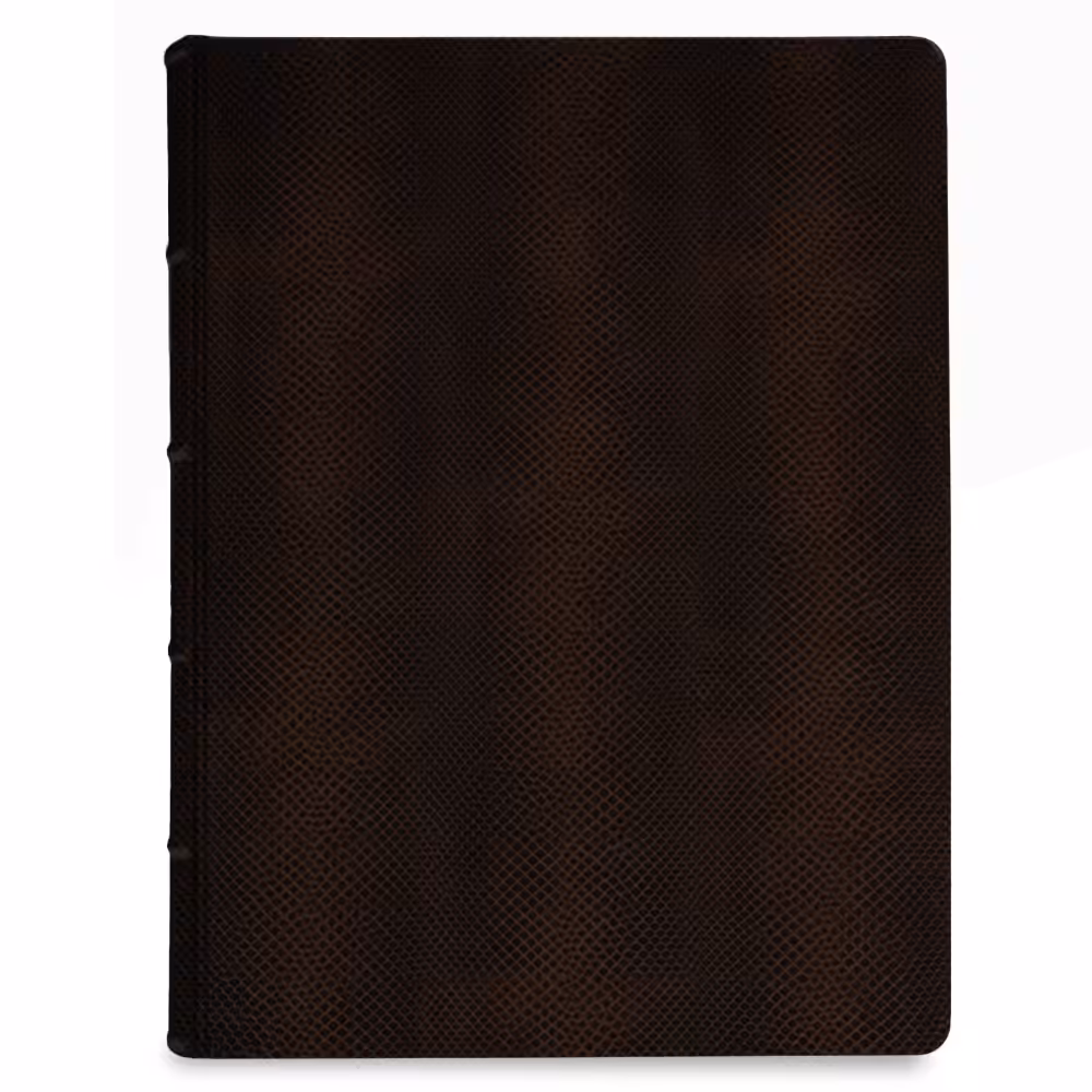 album na zdjęcia wsuwane | skóra galanteryjna | brązowa skóra węża