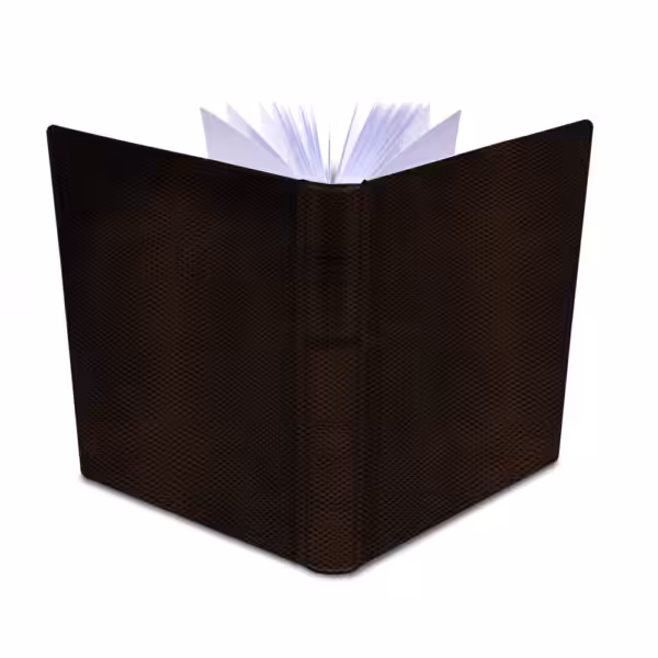 album na zdjęcia wsuwane | skóra galanteryjna | brązowa skóra węża