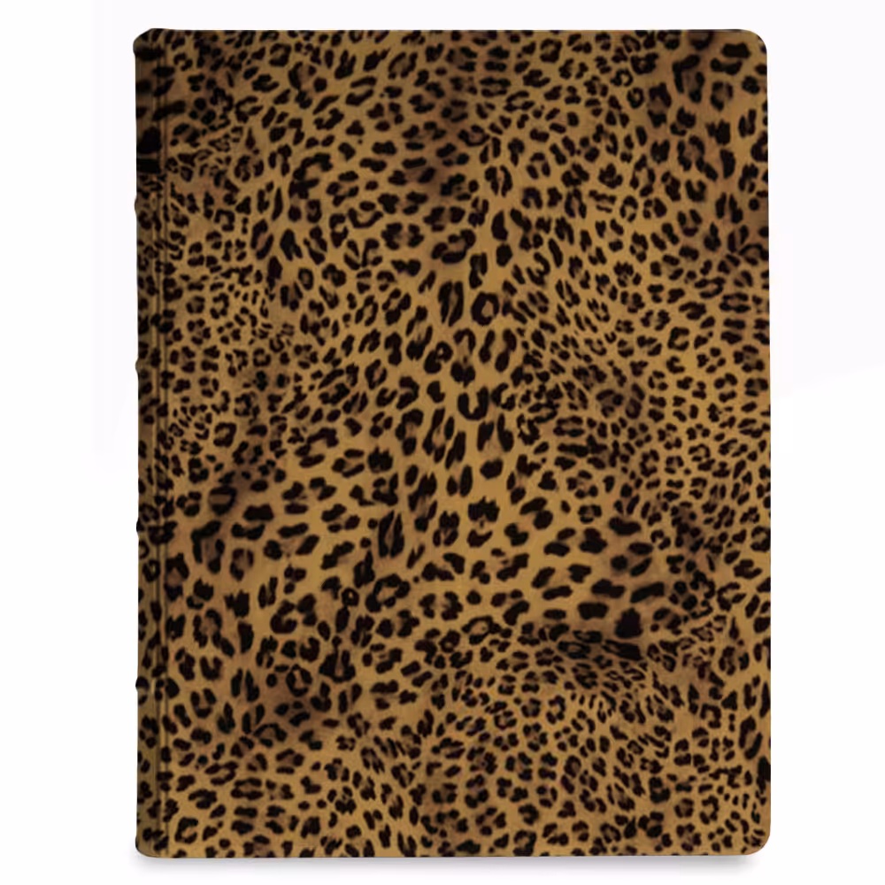 album na zdjęcia wsuwane | skóra galanteryjna | panterka