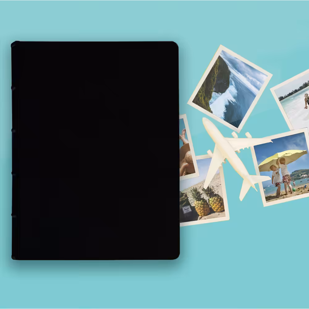 album na zdjęcia wsuwane | skóra galanteryjna | czerń