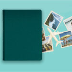 album na zdjęcia wsuwane | skóra galanteryjna | turkusowy