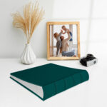 album na zdjęcia wsuwane | skóra galanteryjna | turkusowy