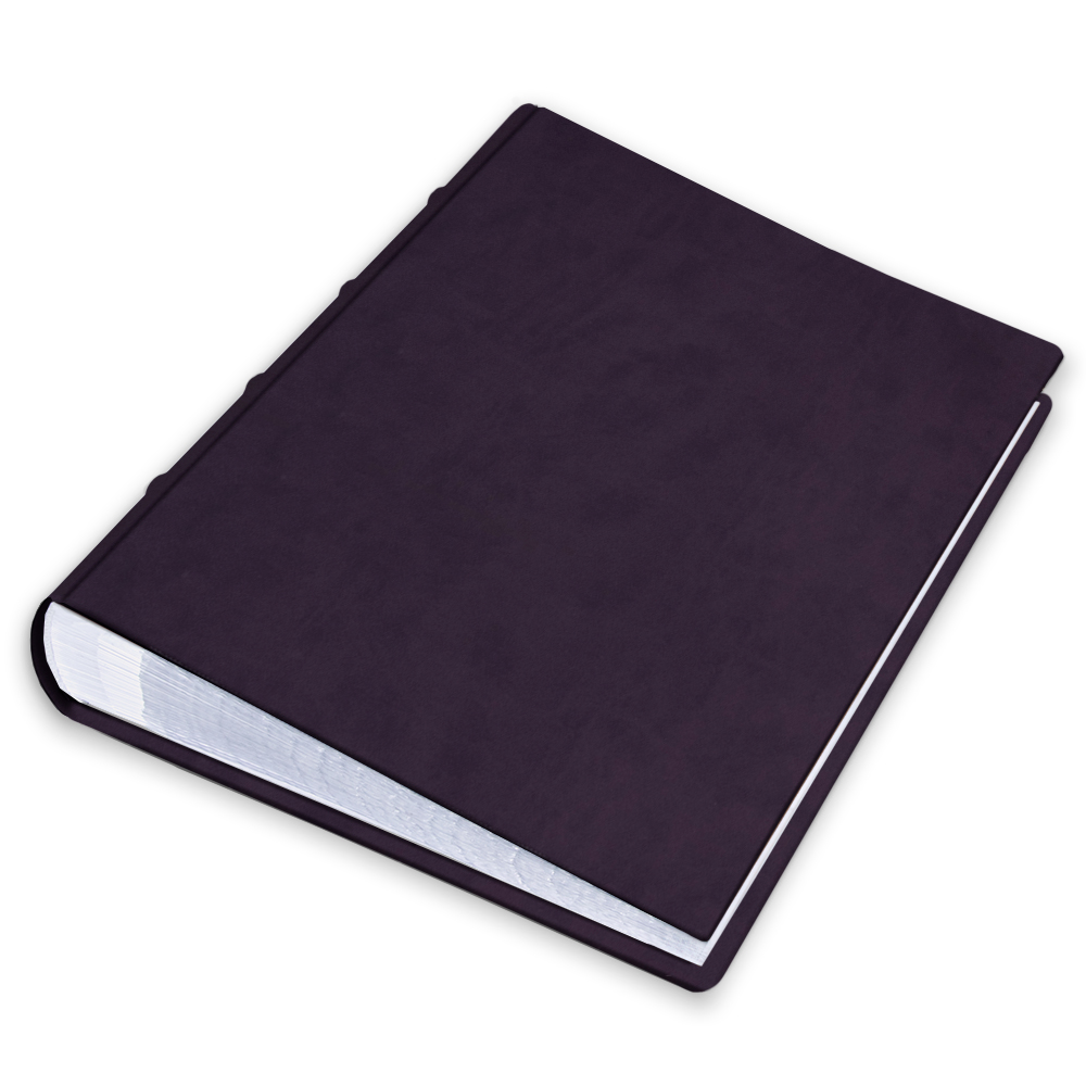 album na zdjęcia wsuwane | skóra galanteryjna | śliwkowy