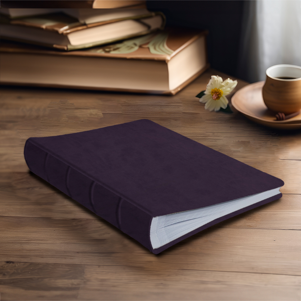 album na zdjęcia wsuwane | skóra galanteryjna | śliwkowy