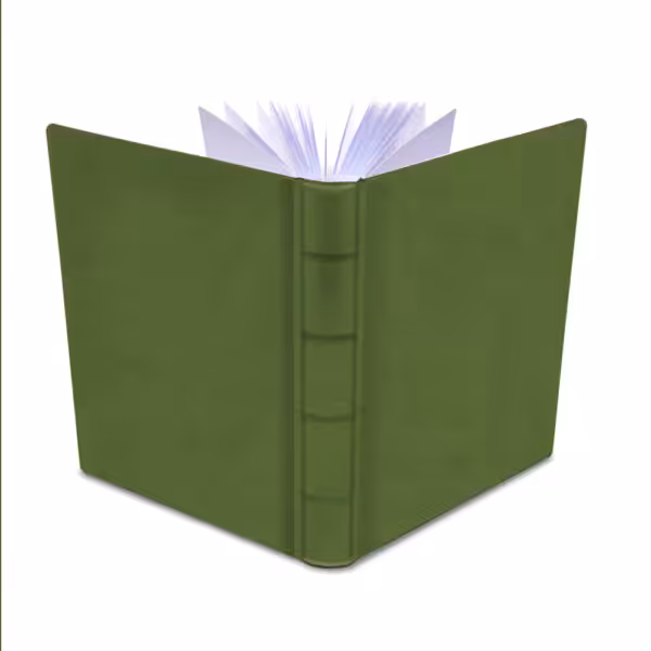 album na zdjęcia wsuwane | skóra galanteryjna | oliwkowa zieleń