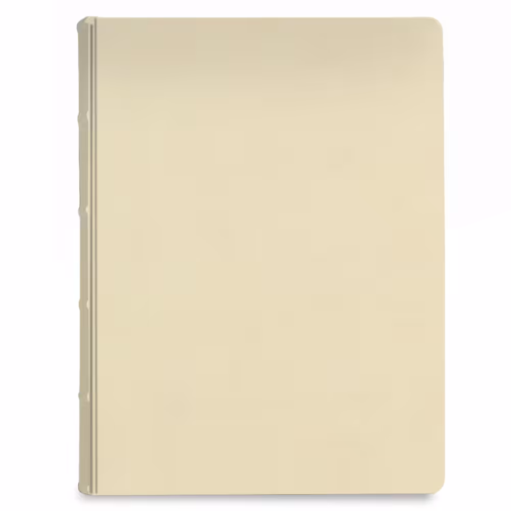 album na zdjęcia wsuwane | skóra galanteryjna | pastelowy żółty