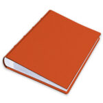 album na zdjęcia wsuwane | skóra galanteryjna | głęboki pomarańcz