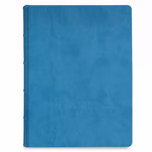 album na zdjęcia wsuwane | skóra galanteryjna | niebieski błękit