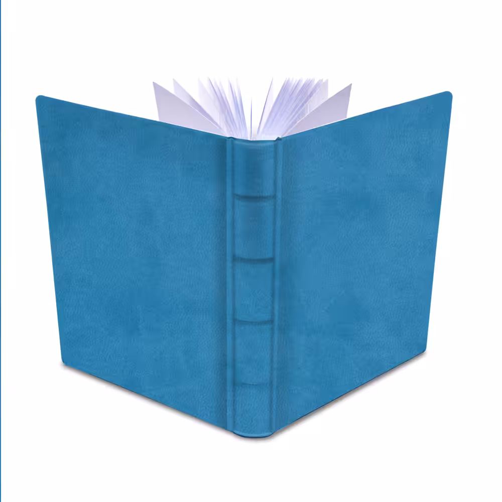 album na zdjęcia wsuwane | skóra galanteryjna | niebieski błękit