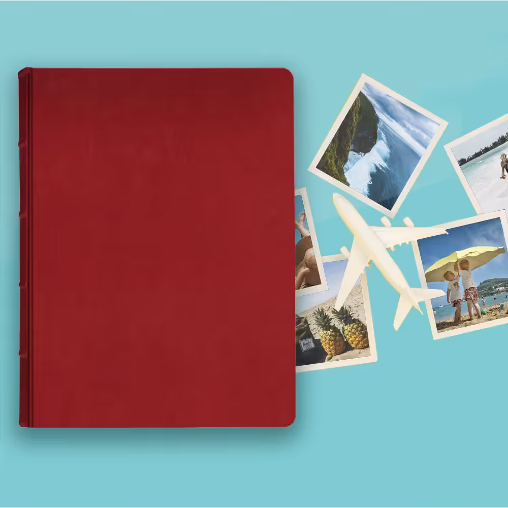 album na zdjęcia wsuwane | skóra galanteryjna | czerwień