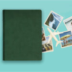album na zdjęcia wsuwane | skóra galanteryjna | butelkowa zieleń